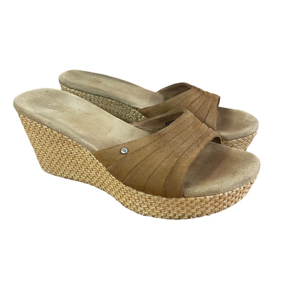 UGG Shoes Ugg Alveena Basket Weave Wedge Sandals 7 Poshmark